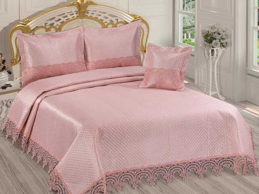 Dowry Quilted Bedspread Hitit - Powder