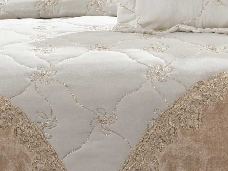 Dowry Quilted Bedspread Nehir Cream