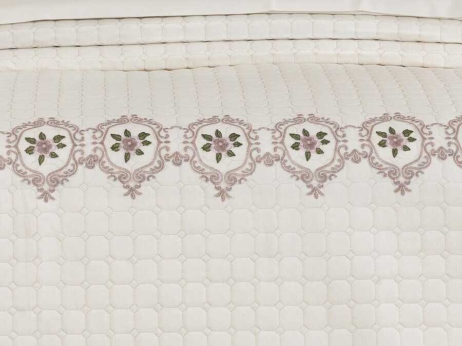 Dowry Quilted Bedspread Story Cream - Thumbnail