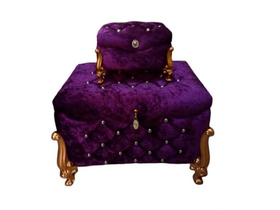 Dowery Quilted Pearl Clara 2 Liter Dowry Chest Purple