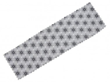 Floral Pattern Runner Black - Thumbnail