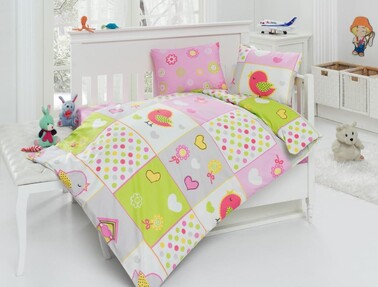 Baby Class - Class Bird V1 Baby Duvet Cover Set Baby Class - Class Bird V1 Baby Duvet Cover Set