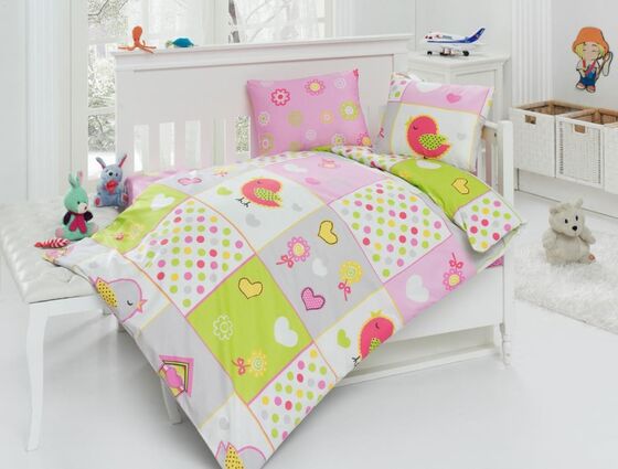 Class Bird V1 Baby Duvet Cover Set