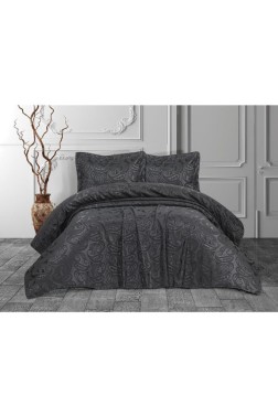 Cloud Bedspread Set 3pcs, Coverlet 240x260, Pillowcase 50x70, Double Size, Antrachite - Thumbnail