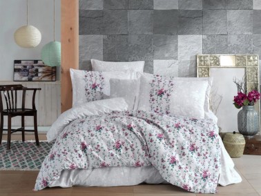 Hobby - Claudia Double Duvet Cover Set Gray Hobby - Claudia Double Duvet Cover Set Gray