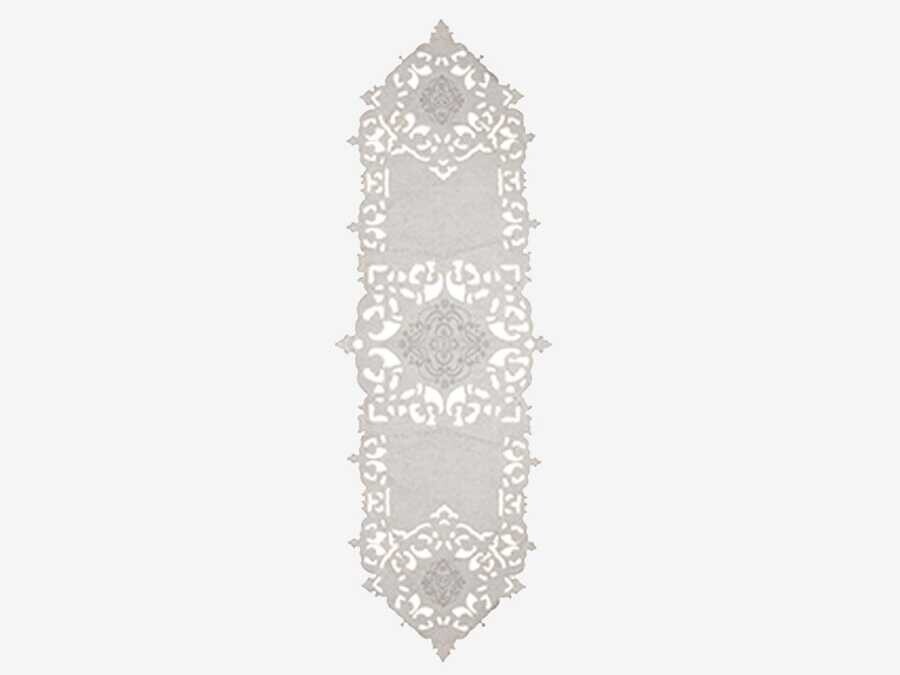 Dowry World - Cloveart Velvet Runner Cream Dowry World - Cloveart Velvet Runner Cream
