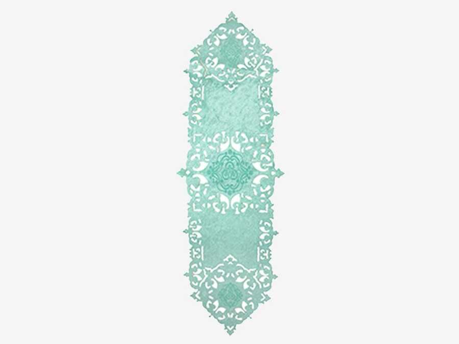 Cloveart Velvet Runner Mint