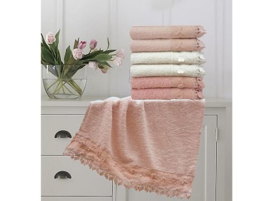 Çeyiz Diyarı - Clover Cotton 6 Pcs Hand Face Towel Çeyiz Diyarı - Clover Cotton 6 Pcs Hand Face Towel