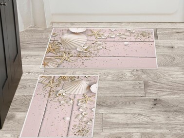 Coast 2 Pcs Bath Mat Set Pink - Thumbnail