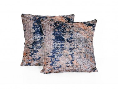 Colorful Velvet Cushion's Cover 2 PCS - Navy Blue - Thumbnail