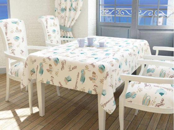 Colorful Latte Kitchen Table Cloth