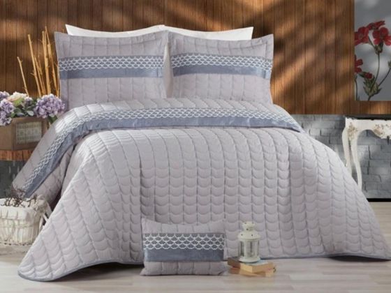 Colors Micro Double Bedspread Gray