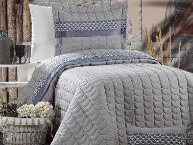 Colors Micro Single Bedspread - Gray - Thumbnail