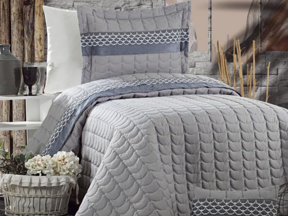 Colors Micro Single Bedspread - Gray