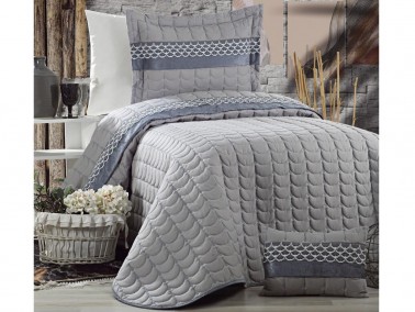 Colors Micro Single Bedspread - Gray - Thumbnail