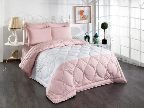 Comfort Sleeping Set and Bedspread Double Powder