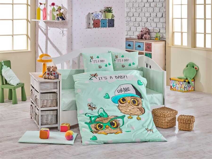 Hobby - Cool Baby Baby Duvet Cover Set Mint Hobby - Cool Baby Baby Duvet Cover Set Mint