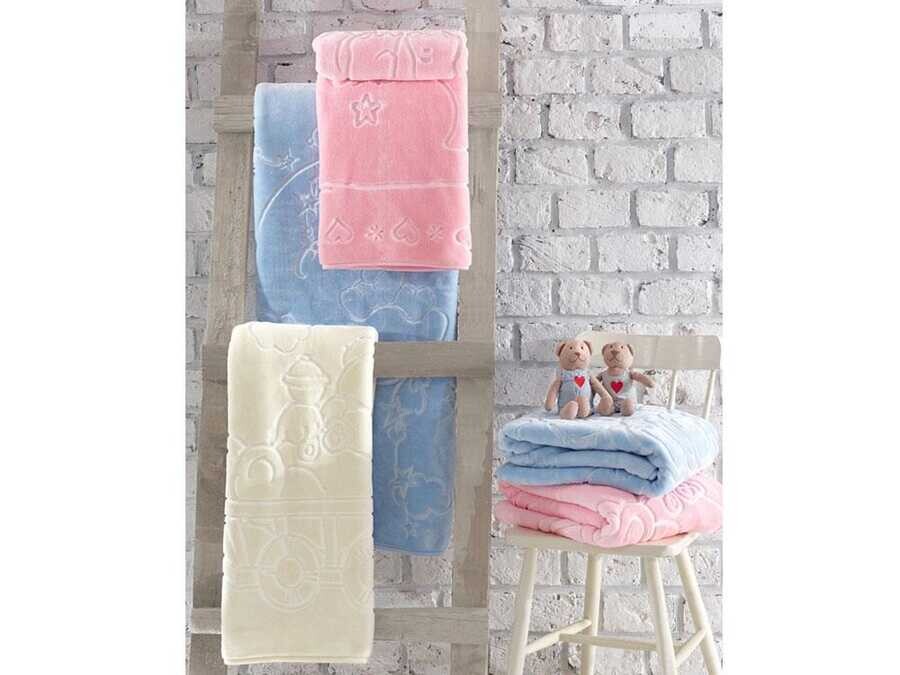 Cotton Box - بطانيه أطفال وردي Cotton Box  Cotton Box - بطانيه أطفال وردي Cotton Box