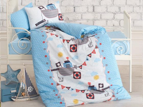 Cotton Box Baby Duvet Cover Set Gemici Blue