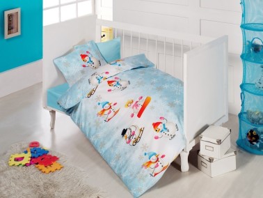 Cotton Box - Cotton Box Baby Duvet Cover Set Snowman Blue Cotton Box - Cotton Box Baby Duvet Cover Set Snowman Blue