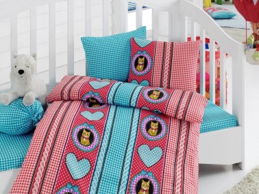 Cotton Box - Cotton Box Baby Duvet Cover Set Minnos Red Cotton Box - Cotton Box Baby Duvet Cover Set Minnos Red