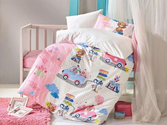 Cotton Box Baby Bedding Set Cute Travel Pink