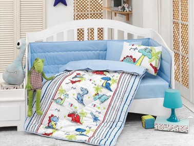 Cotton Box - Cotton Box Baby Sleep Set Dino Blue