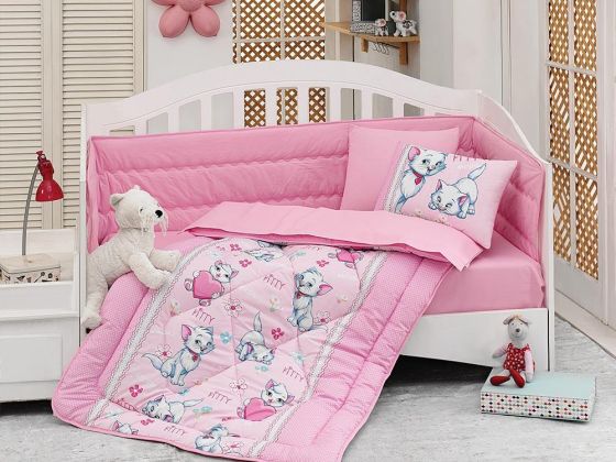 Cotton Box Baby Sleeping Set Meow Pink