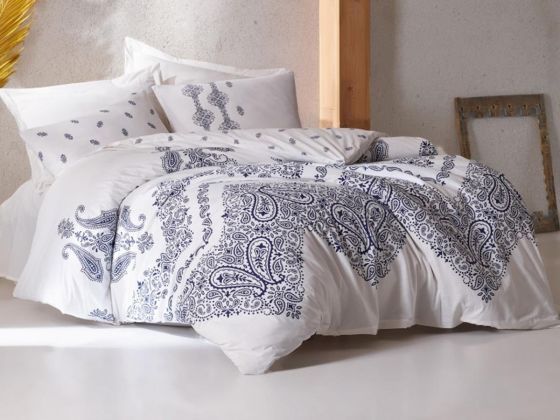 Cotton Box Bohemian Duvet Cover Set Adonis Indigo Double