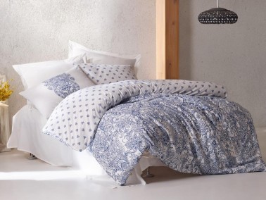 Cotton Box - Cotton Box Bohem Nevresim Takımı Doris Petrol Çift Kişilik Cotton Box - Cotton Box Bohem Nevresim Takımı Doris Petrol Çift Kişilik