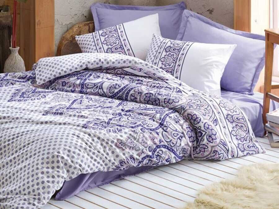 Cotton Box Bohemian Duvet Cover Set Vesta Lilac Double