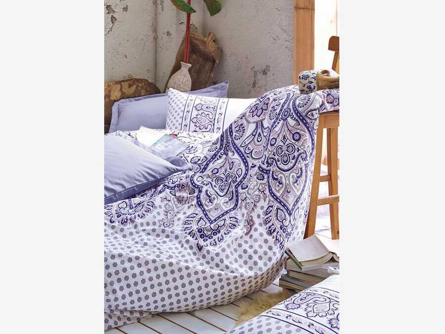 Cotton Box Bohemian Duvet Cover Set Vesta Lilac Double - Thumbnail