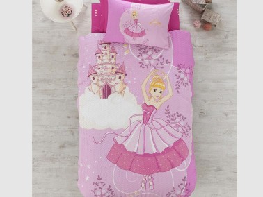 Cotton Box - طقم تلبيسه لحاف مبطن مفرد - زهري Cotton Box Candy Cotton Box - طقم تلبيسه لحاف مبطن مفرد - زهري Cotton Box Candy