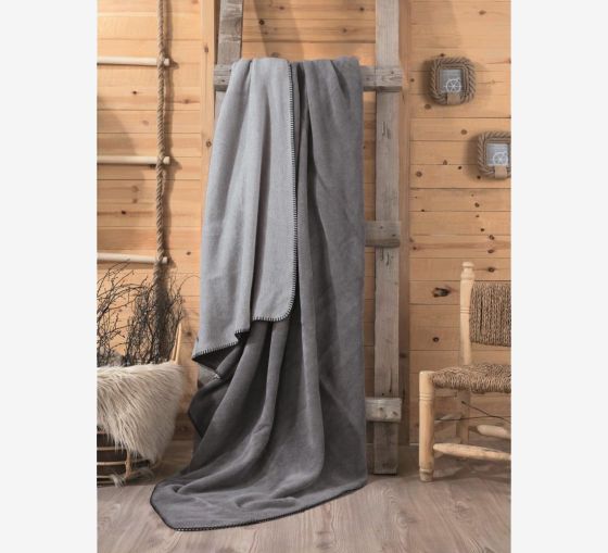 Cotton Box Double Cotton Blanket Gray Gray