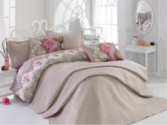 Cotton Box Daily Single Bedspread Set Beige