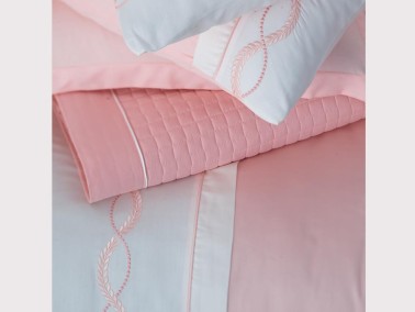 Cotton Box Diamond Series Double Bedspread Set Powder - Thumbnail