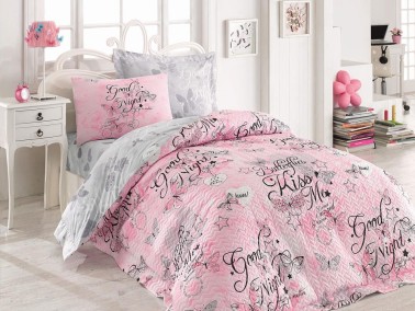 Cotton Box - طقم تلبيسه لحاف مبطن مفرد - زهري Cotton Box Feeling Cotton Box - طقم تلبيسه لحاف مبطن مفرد - زهري Cotton Box Feeling