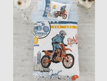 Cotton Box - Cotton Box Genç Ranforce Uyku Seti Cross Mavi Tek Kişilik Cotton Box - Cotton Box Genç Ranforce Uyku Seti Cross Mavi Tek Kişilik