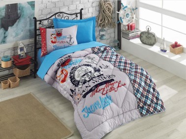 Cotton Box - Cotton Box Genç Ranforce Uyku Seti Major Turkuaz Tek Kişilik Cotton Box - Cotton Box Genç Ranforce Uyku Seti Major Turkuaz Tek Kişilik