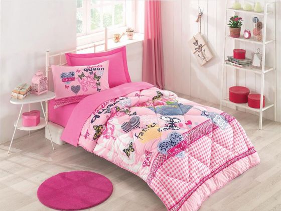 Cotton Box Junior Ranforce Sleeping Set Queen Pink Single