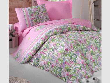 Cotton Box - طقم تلبيسه لحاف مبطن مفرد - زهري Cotton Box Jasmin Cotton Box - طقم تلبيسه لحاف مبطن مفرد - زهري Cotton Box Jasmin