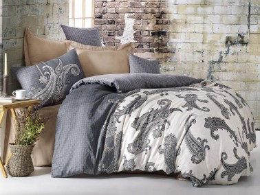 Cotton Box - Cotton Box Jerome Saten Nevresim Takımı Bej