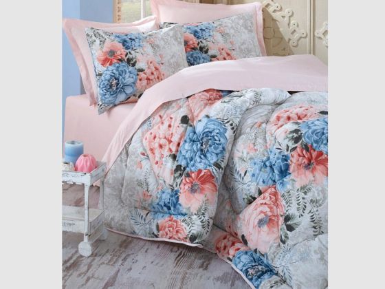 Cotton Box Karla Ranforce Double Bedding Set Blue