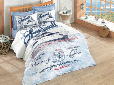 Cotton Box - Cotton Box Maritime Ranforce Complete Set Harbors Tek Kişilik Mavi Cotton Box - Cotton Box Maritime Ranforce Complete Set Harbors Tek Kişilik Mavi