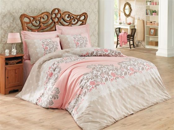 Cotton Box Megan Double Duvet Cover Set Beige
