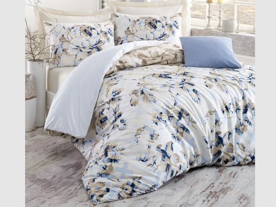 Cotton Box Pastella Double Duvet Cover Set Blue