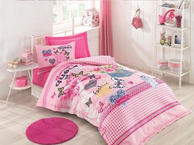 Cotton Box - طقم تلبيسه لحاف مبطن مفرد - زهري Cotton Box Queen Cotton Box - طقم تلبيسه لحاف مبطن مفرد - زهري Cotton Box Queen