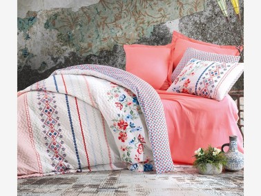 Cotton Box - Cotton Box Ranforce Complete Set Elena Tek Kişilik Somon Cotton Box - Cotton Box Ranforce Complete Set Elena Tek Kişilik Somon