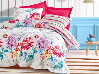 Cotton Box - Cotton Box Ranforce Complete Set Marita Çift Kişilik Fuşya Cotton Box - Cotton Box Ranforce Complete Set Marita Çift Kişilik Fuşya