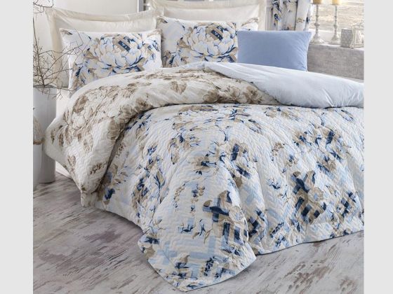 Cotton Box Ranforce Complete Set Pastella Tek Kişilik Mavi
